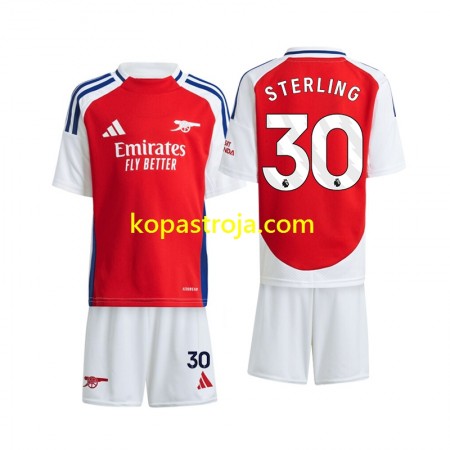 Billiga Fotbollströjor Arsenal Sterling 30 Barn Hemma tröja 2024/25 Kortärmad